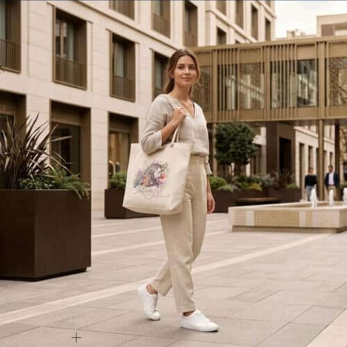 Bolso Tote Cristiano “Príncipe de Paz” – Bolsa Elegante con Diseño de Jesús